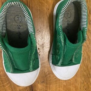Cat & Jack Adorable Kelly Green Tennis Shoes, Sneakers, Velcro Closures, Size 7